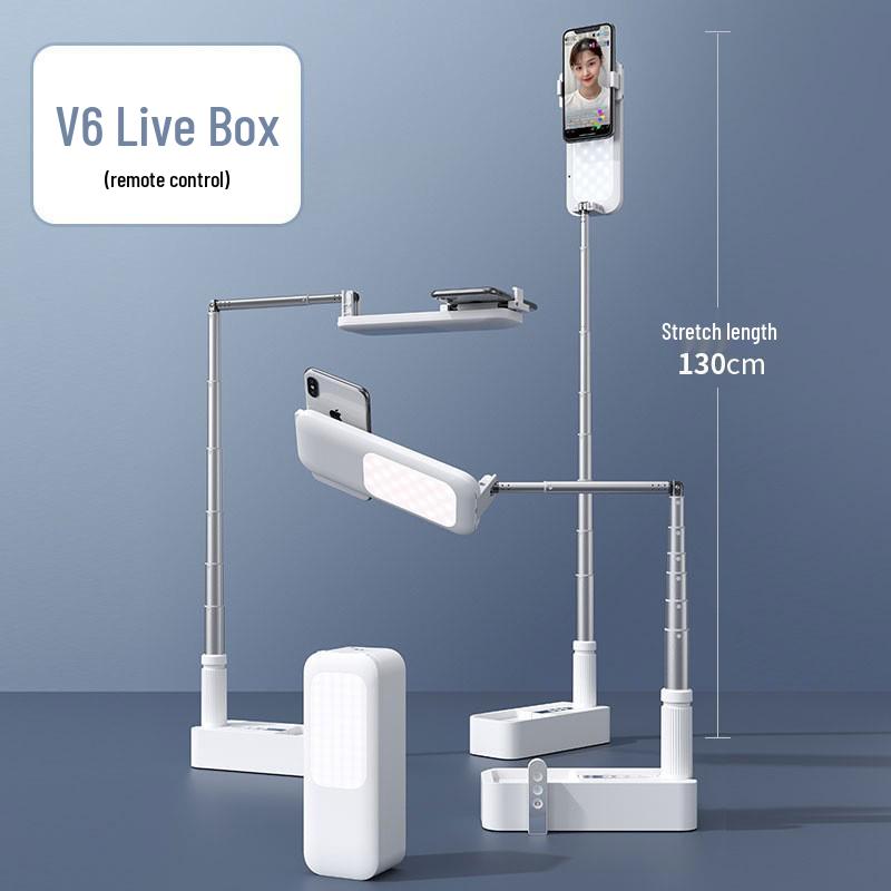 

All-in-One Retractable Streaming Stand with Adjustable Fill Light