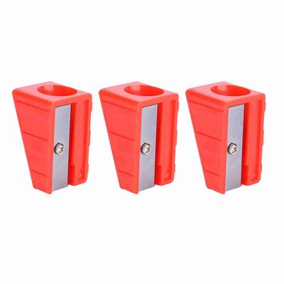 3 szt. Przenośny mini kij bilardowy Trymer do końcówek Shaper Tapper Repair Tool Accessory (Czerwony)