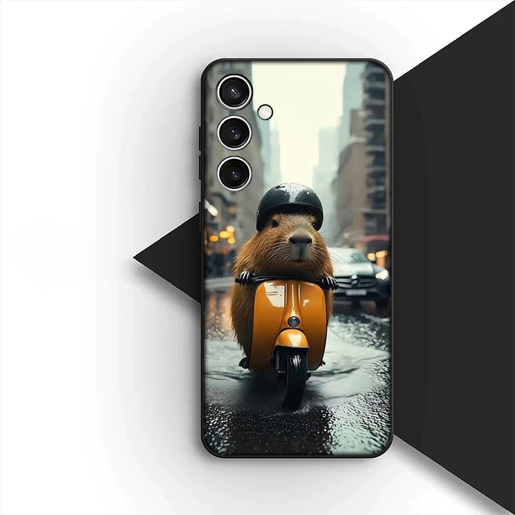 Lovely Capybara Silicone Cover for Samsung Galaxy A36 A55 A26 A05 A06 A14 A50 A51 A53 A54 A12 A13 A23 A35 Coque Phone Case