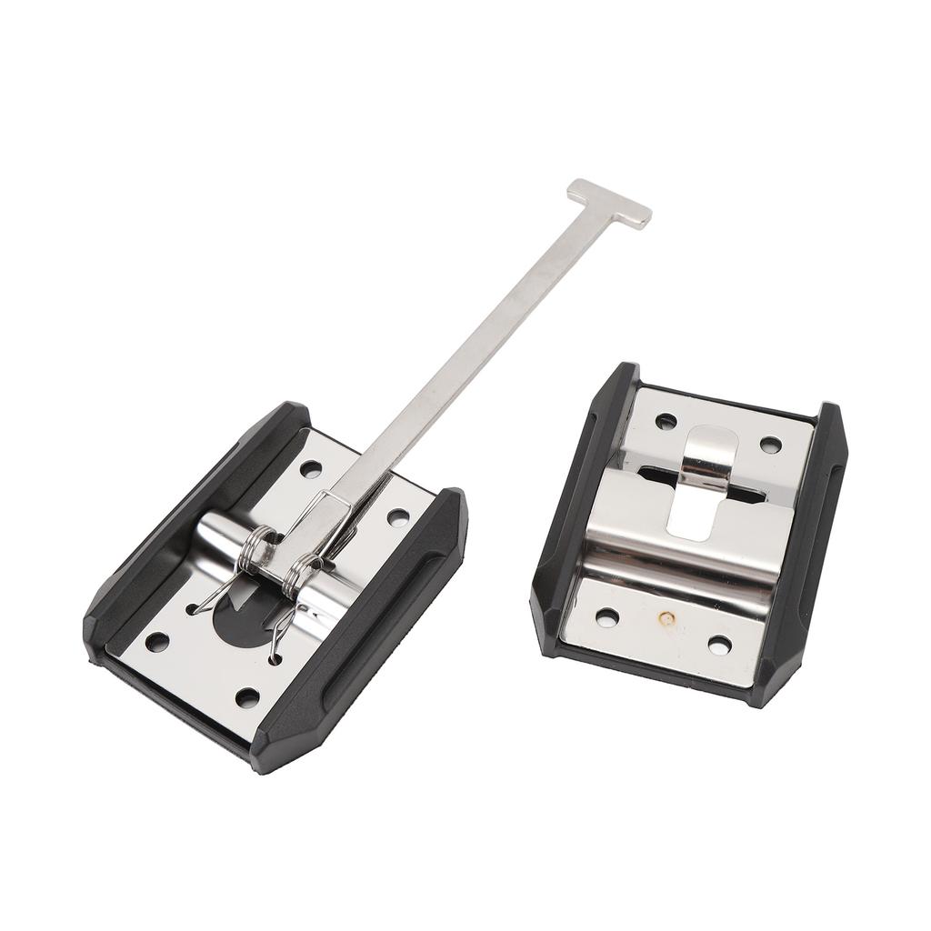 RV Trailer Door Holder Stainless Steel T Style Entry Door Catch Exterior Door Hold Hook and Keeper for Campervan