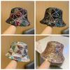 Polyester Panama Hat Color Mix Women's Hat Casual Sequin Hat  Outdoor