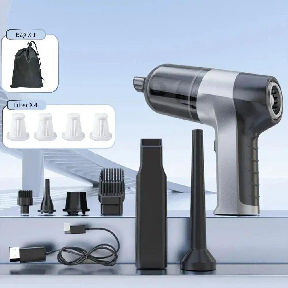 Wireless Car Vacuum Cleaner Strong Suction Handheld Portable Auto Vacuum Home&Car Dual Use Mini Vacuum Cleaner Home Appliance