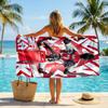 Bukayo Saka Strandtuch Weiches Mikrofaser Sommerhandtuch Schnelltrocknendes Saugfähiges Handtuch für Strand Schwimmbad Reisen