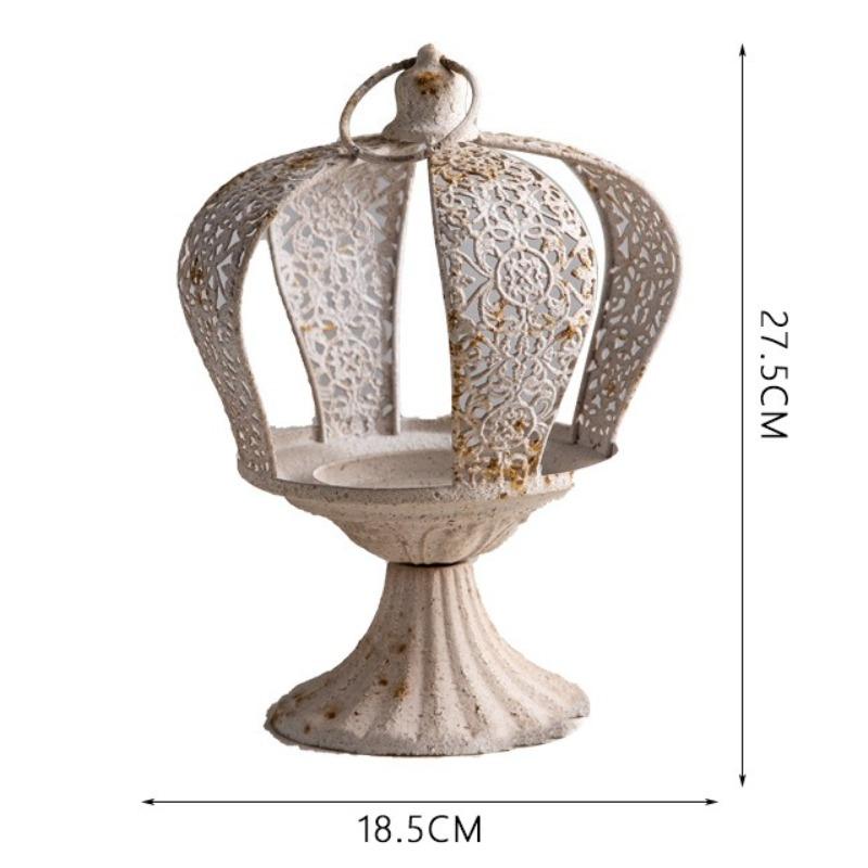 

Retro Candle Holder Luxury Candlesticks Living Room Desktop Candles Container Household Creative Table Decoration Accessories
