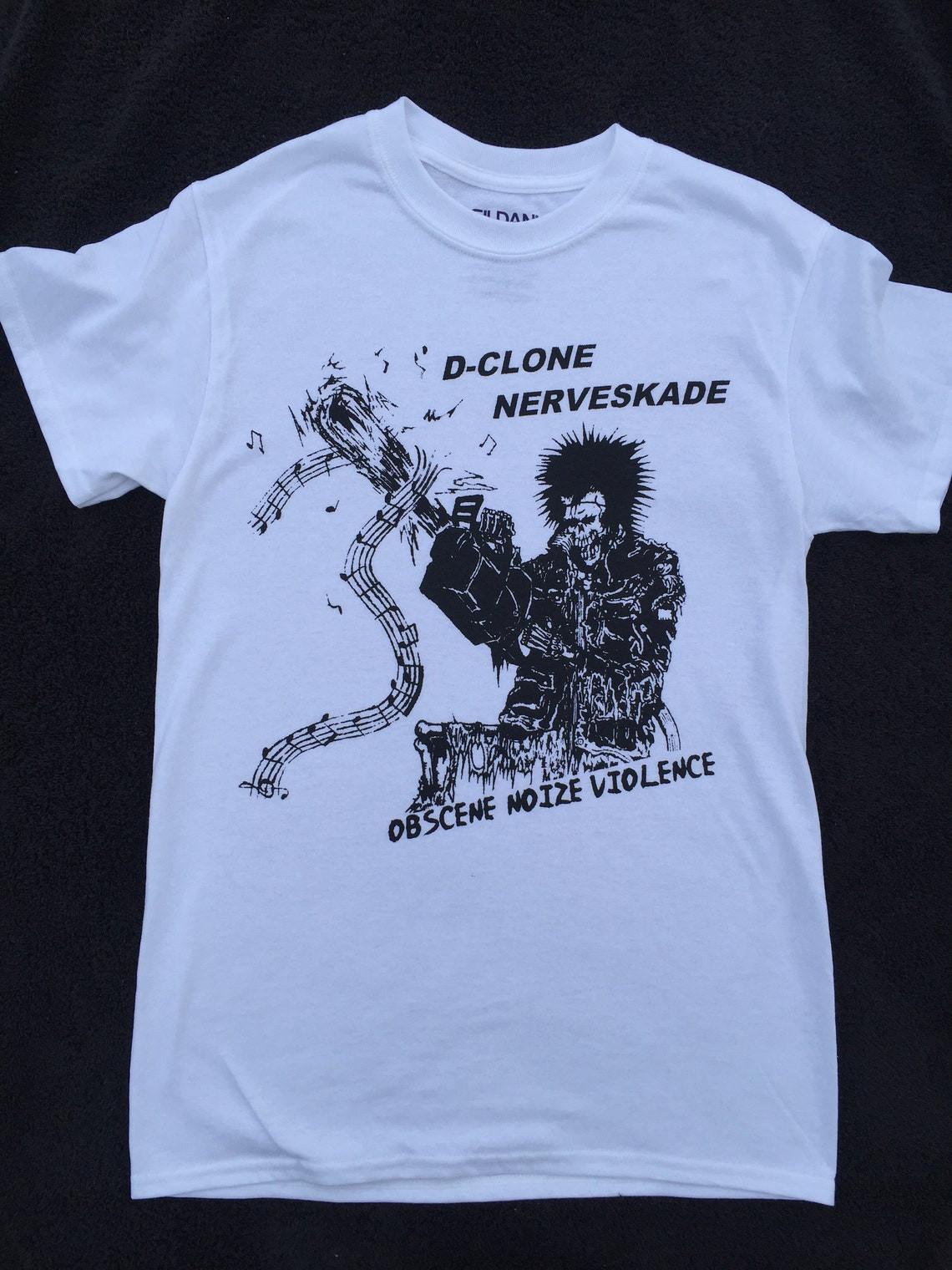 D-Clone/Nerveskade Split Shirt dclone, noisenotmusic, nerveskade, UNISEX SHIRT S