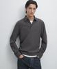 Masimodutti Long Sleeve Textured Pique Polo Shirt