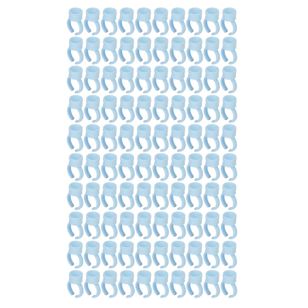 100pcs Eyelash Extensions Glue Ring Cup Disposable Eyebrow Tattoo Microblading Ink Cup Holder