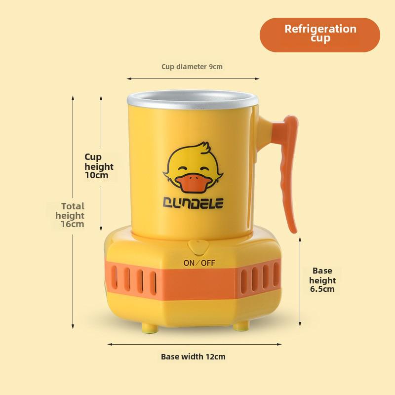 "2023 Summer Quick Cooling Cup: Portable Ice & Heat for Office Desks"