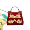 Women'S Bag Three-Dimensional Gold Silk Flower Handbag Light Luxury High Texture Women'S Bag Ladies Designer Bag