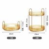 Round Rotating Storage Shelf Multi Tier Skincare Organizer Storage Shelf  Makeup Skincare Storage