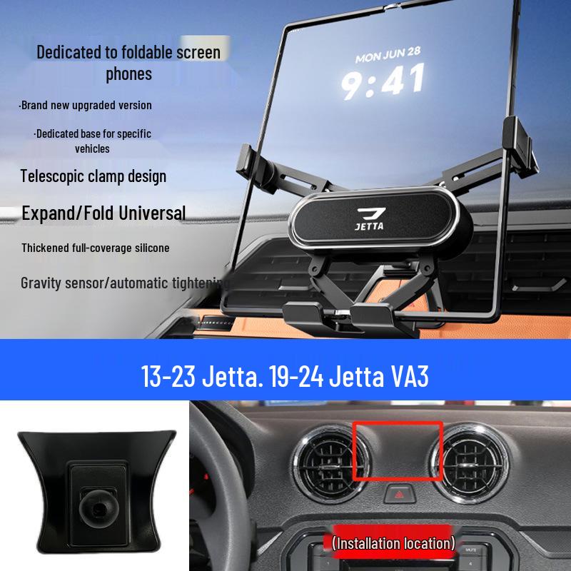 Jetta VA3/VS5/VS7 Car Navigation Foldable Screen Phone Mount for Air Vent.