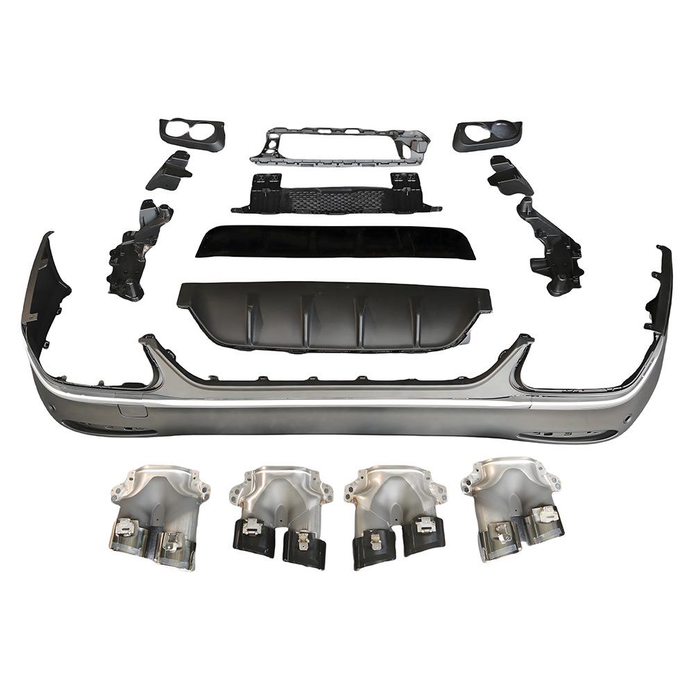 Compatible with Mercedes-Benz (24+) GLC-Class X254: GLC43/63 Rear Bumper Lip & Exhaust Tips (Domestic/International)