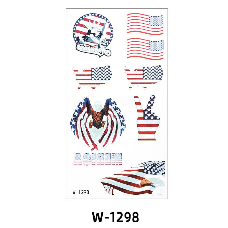 

Мультяшная тату-наклейка Игра Регби Флаг Вечеринка Тату Водонепроницаемая 75 * 140Mm (die)