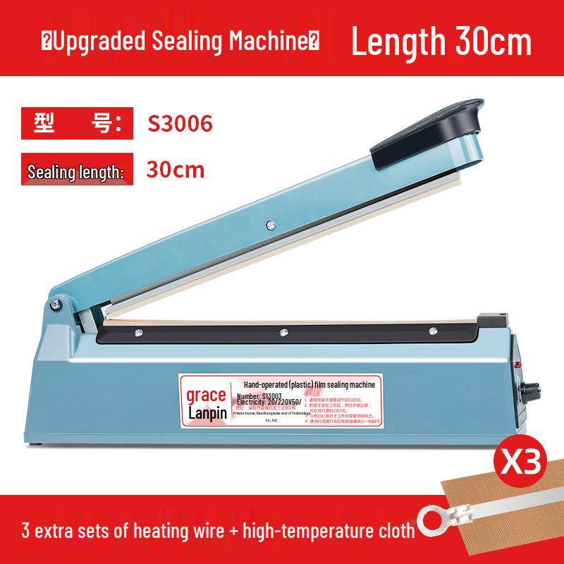 Compact Manual Heat Sealer for Mooncake, Tea, Kraft Paper, and Flat Plastic Bags