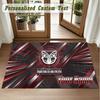 Crystal Velvet Square Rug Custom NameWigan Warriors Pattern Non Slip Home Floor Decor Rug