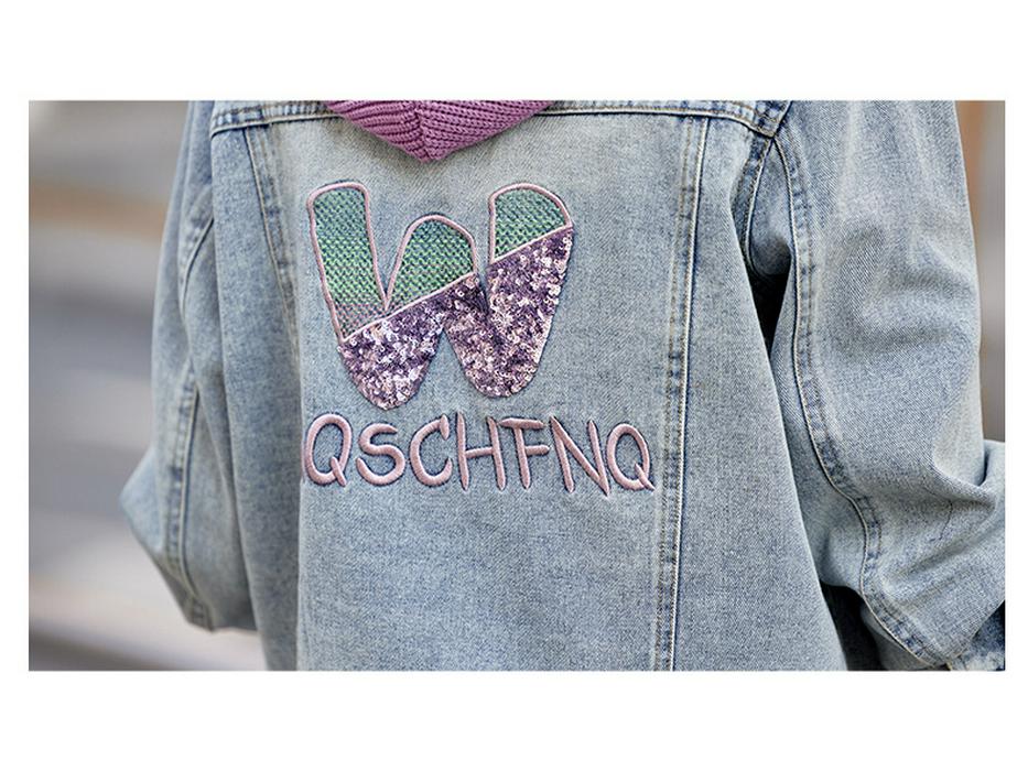 Women's Hooded Loose Denim Jacket - Spring 2025 Fashion (HJ2509)