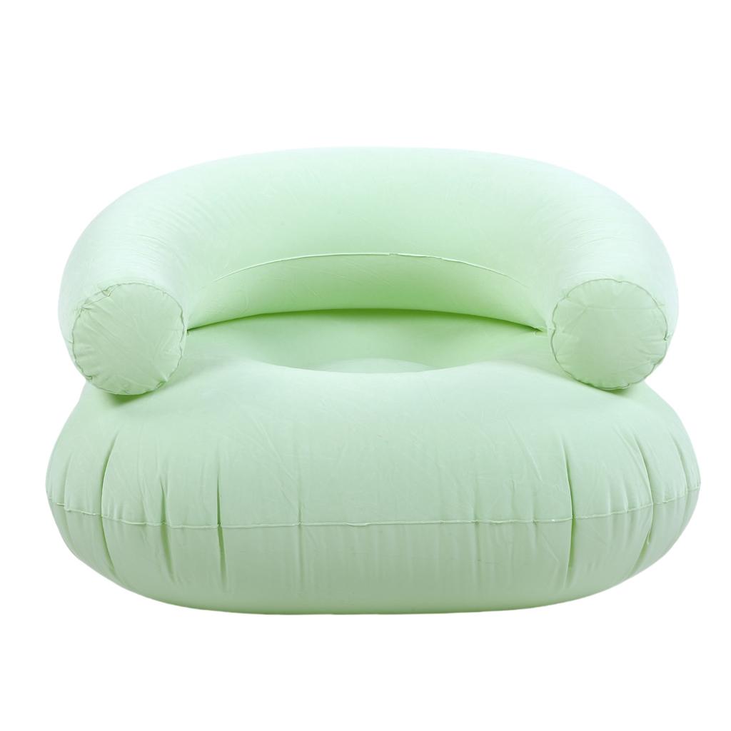 Nafukovací lehátko, plážové křeslo, pohovka ve tvaru U, nafukovací PVC s velurem, přenosná pohovka pro domácnost, kancelář, balkon, podlahu