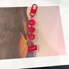 7 Stück BTS Mitgliedersignatur Acryl Schlüsselanhänger, Roter Scheiben Anhänger Schlüsselanhänger mit Namensschild, Kpop ARMY Fans Tasche Zubehör