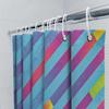 Modern Abstract Shower Curtain Blue Purple Geometric Waterproof Bathroom Decor Set Liner