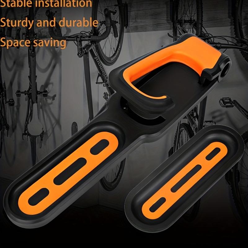 Vertical Folding Bike Wall Mount Rack - Heavy-Duty Bike Hanger, Easy Install with Screws Space-Saving Bike Storage for Road & Mountain