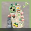 Applicable To Apple 14promax Mobile Phone Case for Women IPhone 13 Cute Funny Three-dimensional Frog Doll 12 Soft
