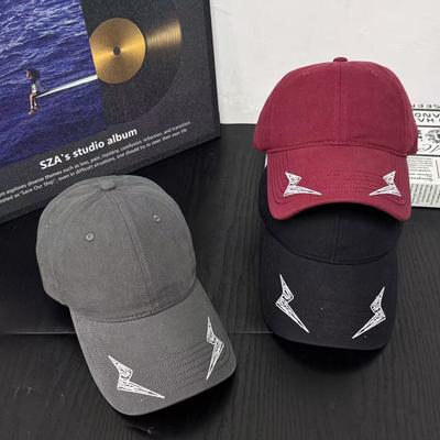Women'Snewversatilepersonalitysimplepatternbigheadcircumferencsofttotrendy Lightning Embroidery Baseball Treetfeelingfull