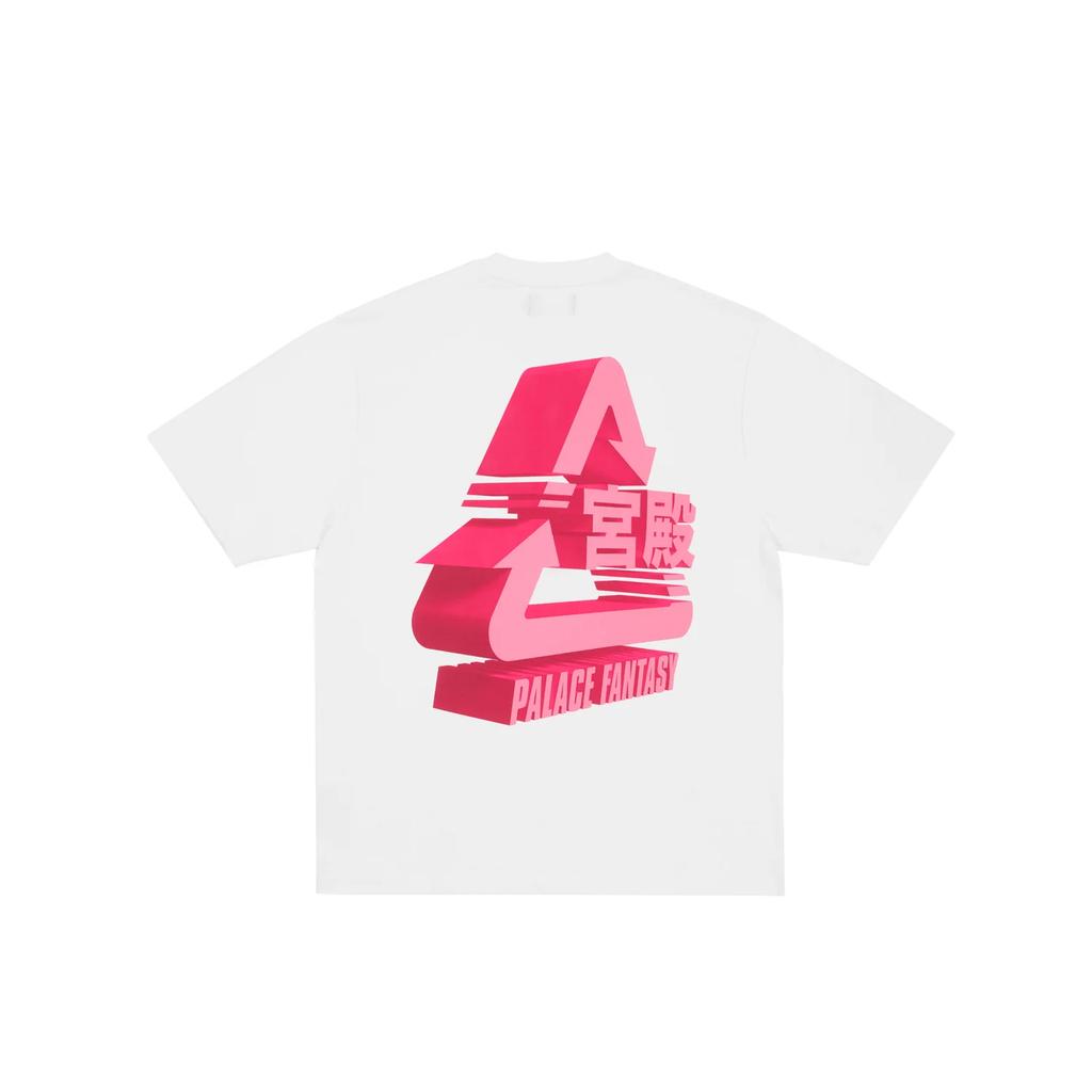 Palace X Sci-Fi Fantasy Kollaboration Ss25 Drop4 Sci-Fi Fantasy Tri-Shirt 3D Logo Druck Bequemes Kurzarm-T-Shirt Unisex T-Shirt P28SFTS004
