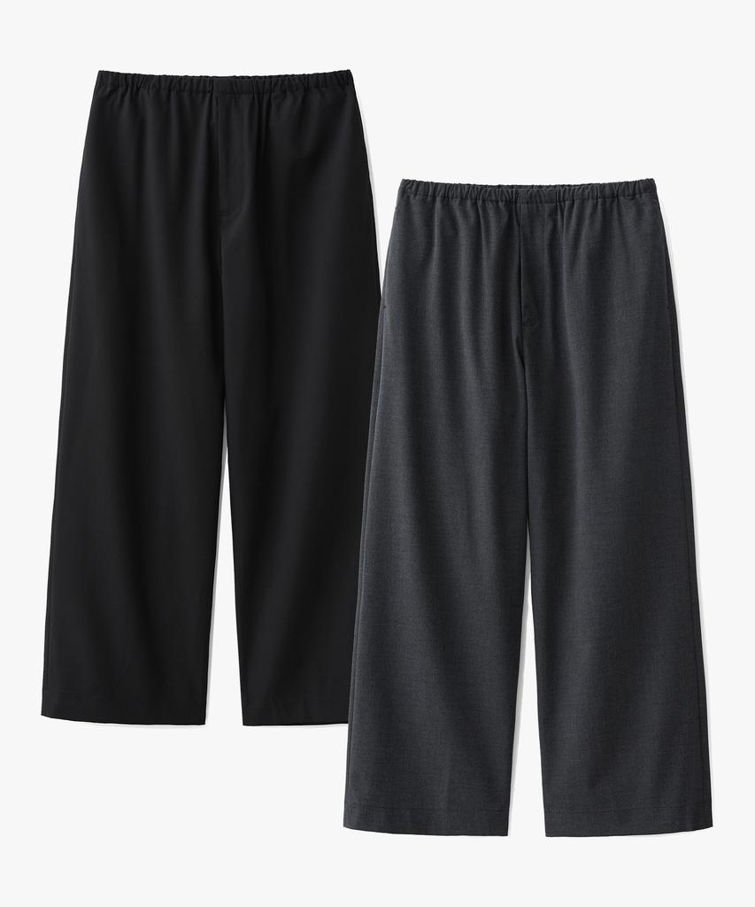 SUARE Minimal Elastic Waist Slacks - 2 Colors