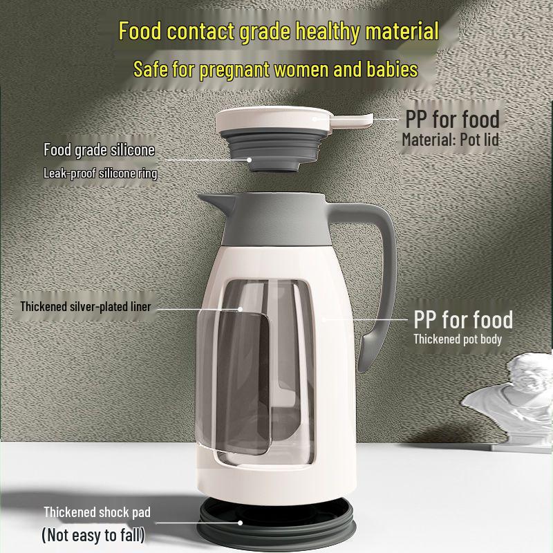 Large Capacity Dormitory Insulated Glass Thermos Flask Kettle