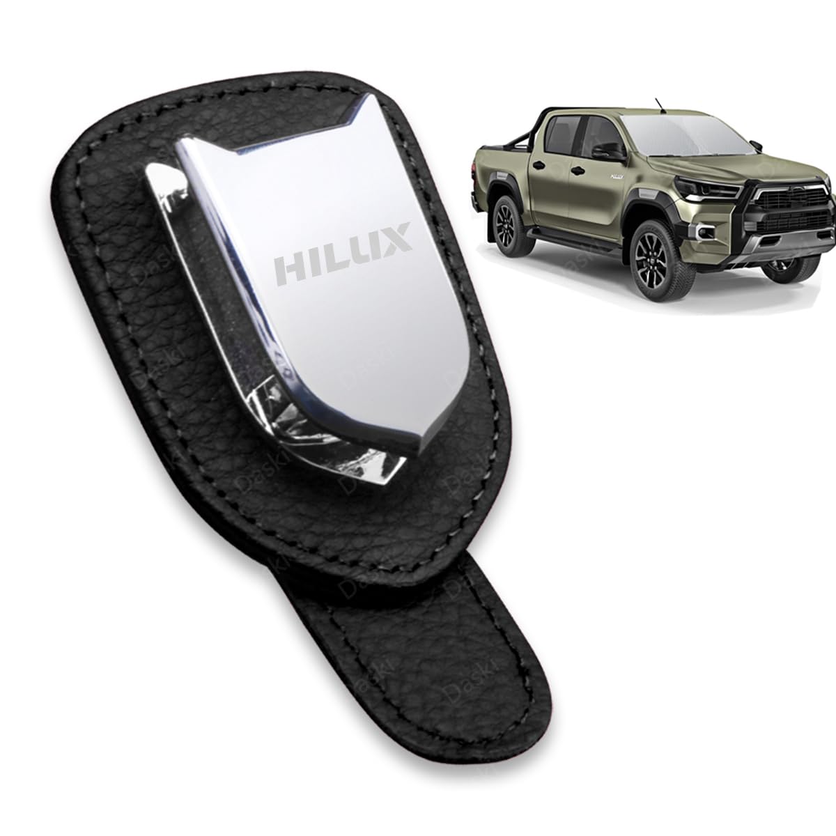 

Hilux Eyeglasses Compatible with All Hilux Including the GUN125 Leather Sunglasses Car Sun Interior Easy Safe Black Holder, Series, Series, Holder,