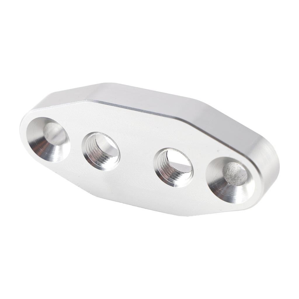 Twin Turbo Dual 1/8" NPT Oil Feed Line Adapter Plate for LS1 LSX LS3 LS2 LQ4