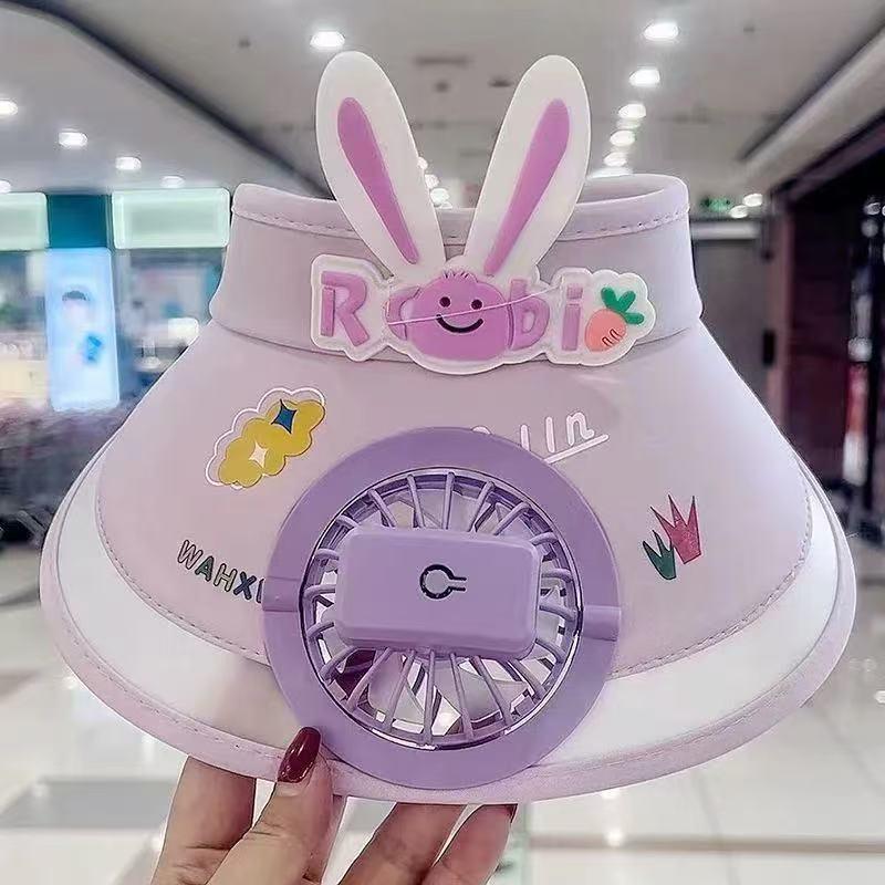Kids' Rabbit Ear UV Protection Sun Hat - Spring/Summer Visor for Boys & Girls