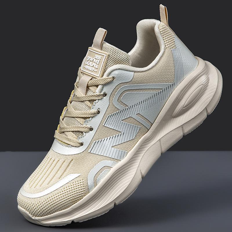 

Мужская обувь Daddy Shoes Модные дышащие кроссовки Мужская обувь Легкая студенческая обувь Кроссовки для бега на платформе Трендовая универсальная обувь 36 бежевый