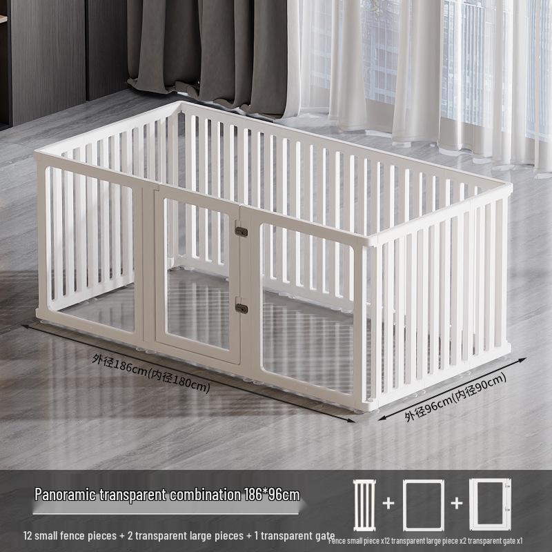 75cm Tall Transparent Acrylic Dog Fence - Indoor Pet Barrier & Modular Cage