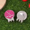 1Pc Golf Ball Marker Golf Hat Clip Magnetic Alloy Golf Ball Position Marker Removable Metal Hat Clip Accessories For Golfers