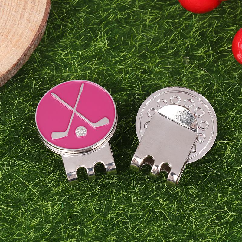 1Pc Golf Ball Marker Golf Hat Clip Magnetic Alloy Golf Ball Position Marker Removable Metal Hat Clip Accessories For Golfers