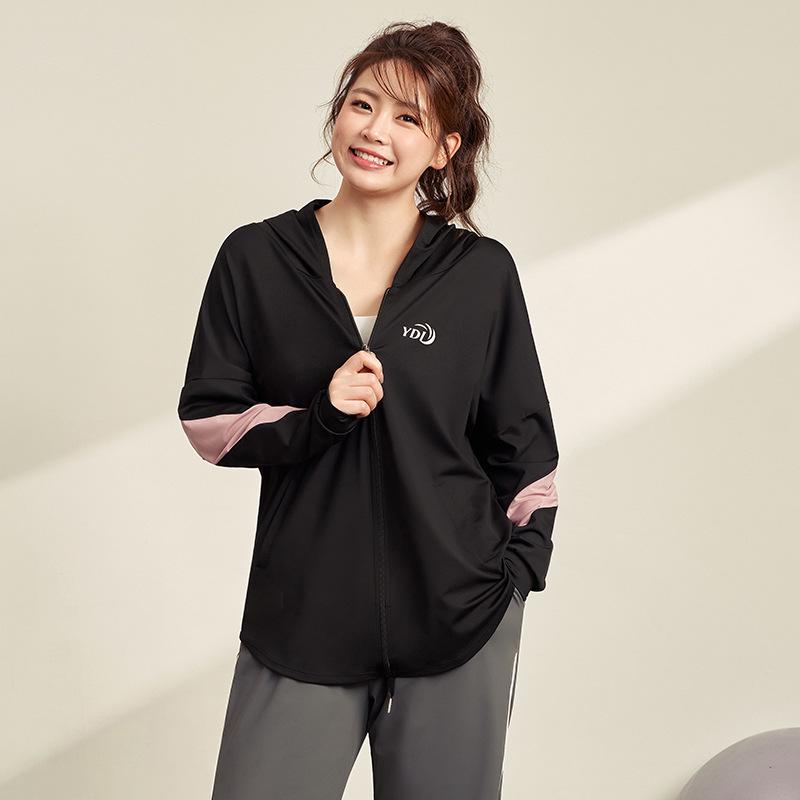 Women's Plus Size Long-Sleeve Quick-Dry Yoga & Running Jacket for Autumn/Winter Fitness