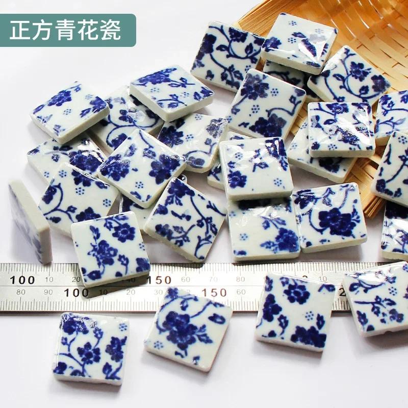 100g Oval Ceramic Mosaic Tiles Multi Color Mosaic Piece DIY Mosaic Making Stones for Craft Hobby Arts Home Wall Decoration arte