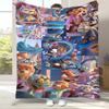 Cartoon Zootopia Nick Judy Flanelldecke, Ultraweiche Warme Plüschdecke für Zuhause Schlafzimmer Bett Sofa Abdeckung Büro Picknick Kinder