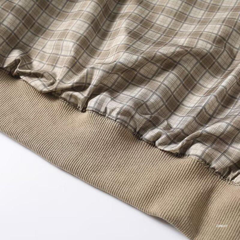 2026 Spring Men's & Women's Harrington Stand Collar Long Sleeve Zipper Jacket