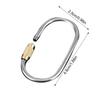 Screw Lock Carabiner Clip Titanium Keyring Caribeener Clips Quick Release High Strength Key Rings For Camping Traveling Outdoor