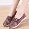 Middle-aged Mother Shoes Spring Flat-bottomed Casual Women's Cloth Shoes Breathable One-pedal Casual Shoes Old Beijing Cloth Shoes