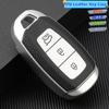 Mode TPU bilnyckelfodral Heltäckande Shell Fob för Hyundai Santa I30 IX35 Encino KONA Solaris Azera Grandeur Elantra Accent Fe