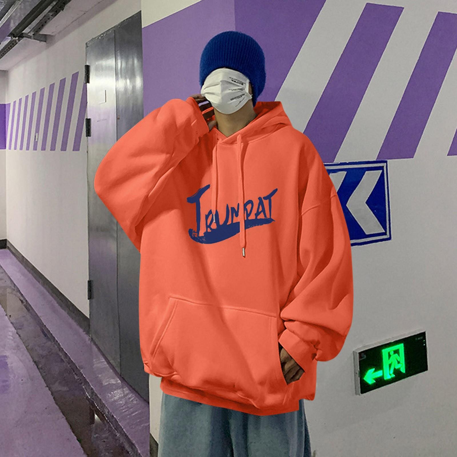 

Женские флисовые толстовки большого размера, свитера с длинным рукавом, пуловеры, осенние наряды XXXXXL оранжевый