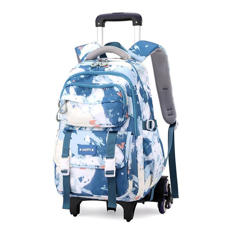 Mochila con Ruedas para el Colegio Mochilas Escolares con Ruedas Mochila de Estudiante 6 Ruedas (34*20*47CM)ZRY5193