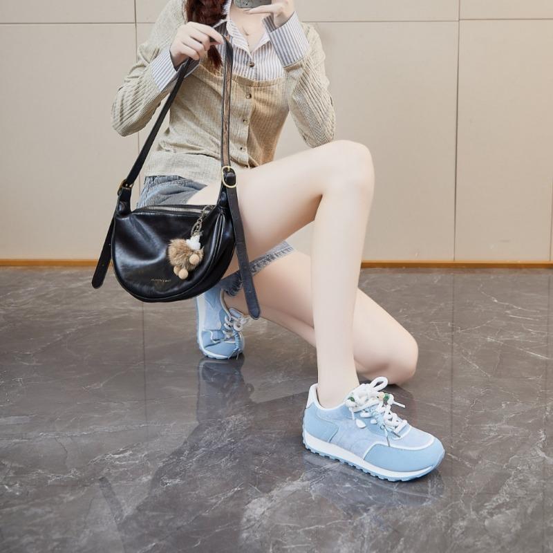 Retro women's new summer women's shoes casual sports shoes women's lace-up comfortable and versatile single shoes color matching