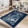 1pc Supernatural Winchester Home Office, Durable Polyester Floor Mat with Easy, Office Decor, Urban Style, Nonslip Backing, Highquality Fabric