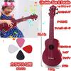21-inch Soprano Kids Ukulele, Musical Instrument, Gift Set with Gig Bag, Strap, Songbook, Picks, and Polishing Cloth for Beginners, Adults, and Kids (