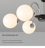 French Minimalist Chandelier: Mid-Century Sputnik Light for Living Room, Bedroom, Dining Area - Romantic Cream Style Lighting