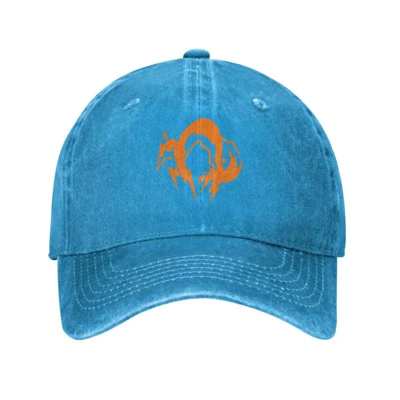 Personalized Cotton Metal Gear Solid Fox Logo Baseball Cap for Unisex Women Adjustable Video Game Dad Hat Outdoor